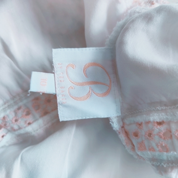 TED BAKER Ladies Pyjama Lounge Wear Night Dress White Size 10 Worn Once Immacula - Picture 13 of 13